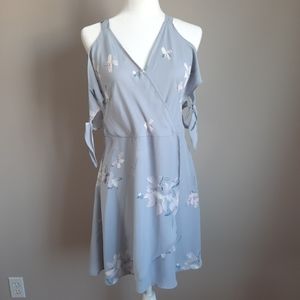 Dynamite Floral Wrap Dress